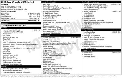 2018 Jeep Wrangler JK Unlimited Sahara