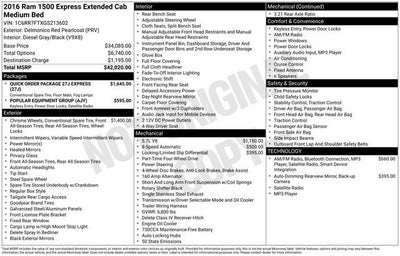 2016 RAM 1500 Express