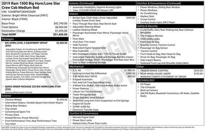 2019 RAM 1500 Big Horn/Lone Star