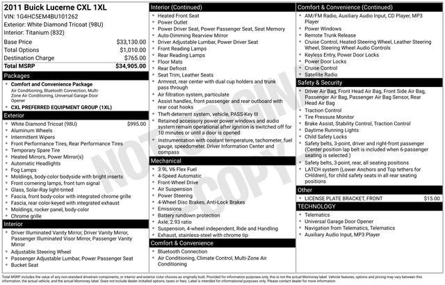 2011 Buick Lucerne CXL
