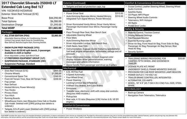 2017 Chevrolet Silverado 2500 HD LT
