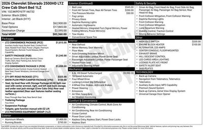 2026 Chevrolet Silverado 2500 HD LTZ