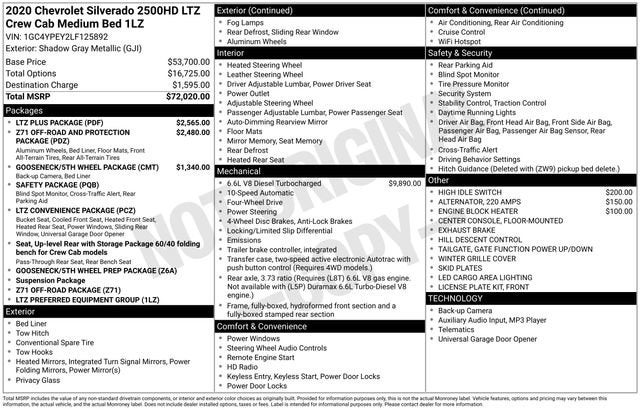 2020 Chevrolet Silverado 2500 HD LTZ