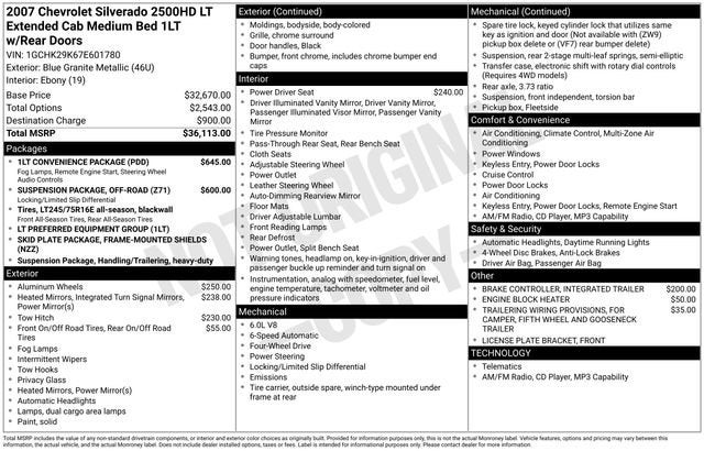 2007 Chevrolet Silverado 2500 HD LT w/1LT