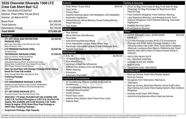 2026 Chevrolet Silverado 1500 LTZ