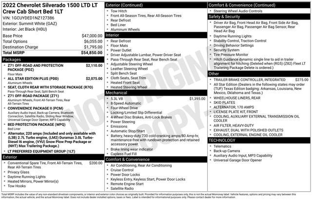 2022 Chevrolet Silverado 1500 LTD LT