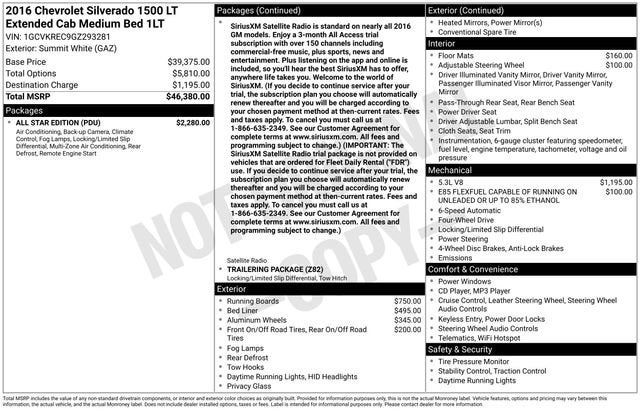 2016 Chevrolet Silverado 1500 LT