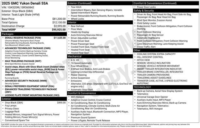 2025 GMC Yukon Denali