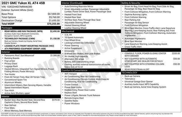 2021 GMC Yukon XL AT4