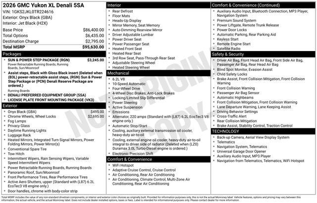 2026 GMC Yukon XL Denali