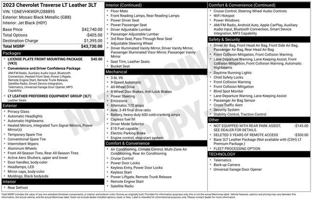 2023 Chevrolet Traverse LT Leather