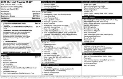 2021 Chevrolet Traverse RS