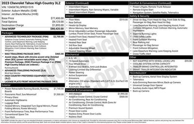 2023 Chevrolet Tahoe High Country