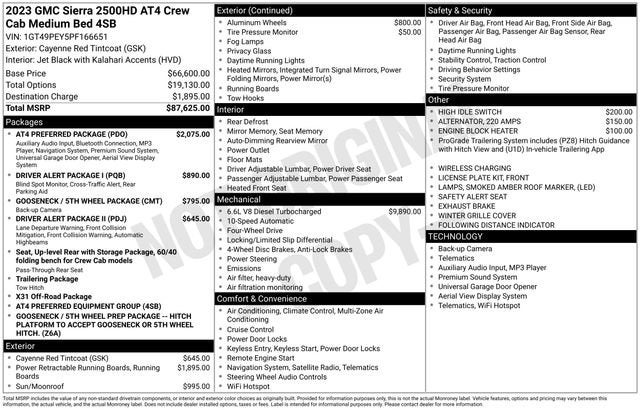 2023 GMC Sierra 2500 HD AT4