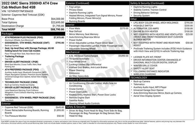 2022 GMC Sierra 3500 HD AT4