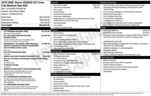 2025 GMC Sierra 2500 HD SLT