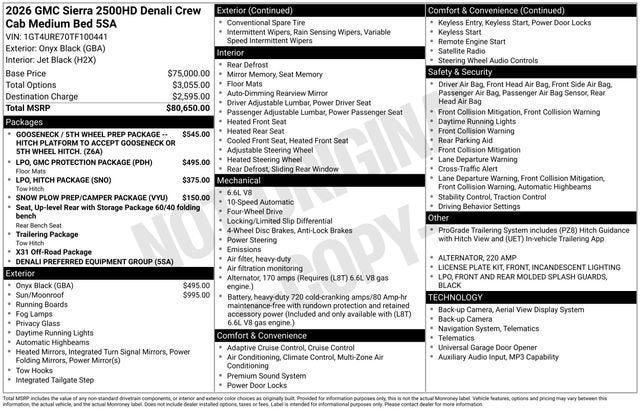 2026 GMC Sierra 2500 HD Denali