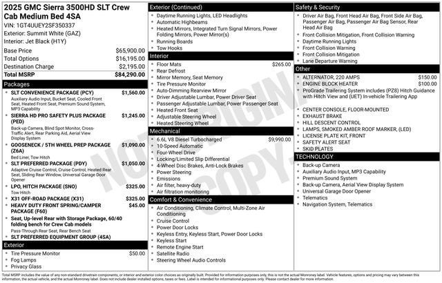 2025 GMC Sierra 3500 HD SLT
