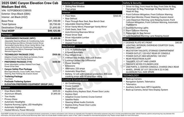 2025 GMC Canyon Elevation