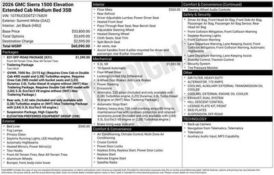 2026 GMC Sierra 1500 Elevation