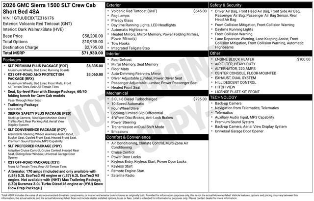 2026 GMC Sierra 1500 SLT