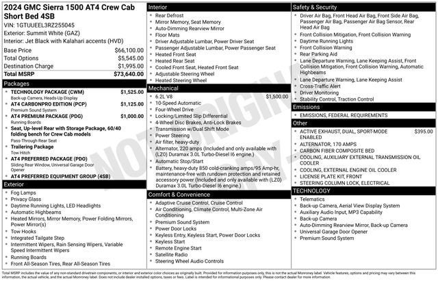 2024 GMC Sierra 1500 AT4