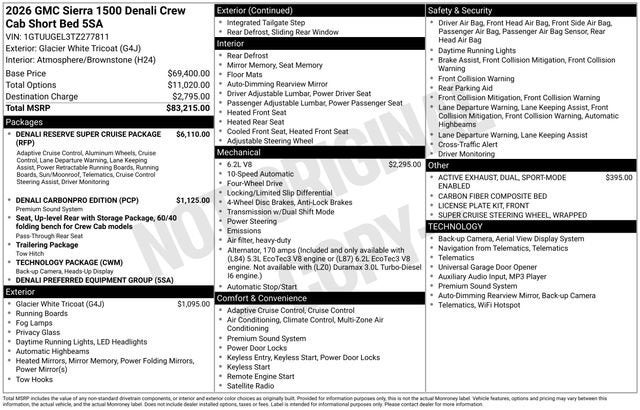 2026 GMC Sierra 1500 Denali