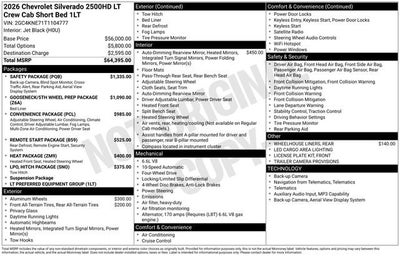 2026 Chevrolet Silverado 2500 HD LT