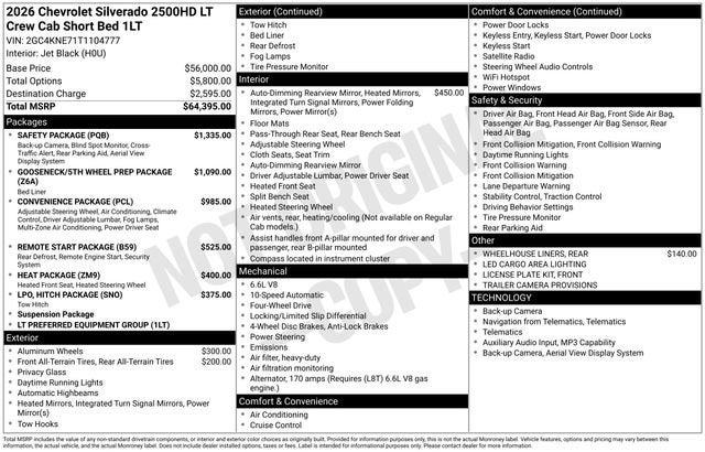 2026 Chevrolet Silverado 2500 HD LT