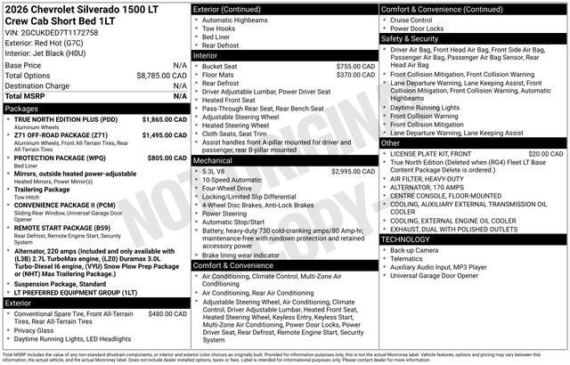 2026 Chevrolet Silverado 1500 LT