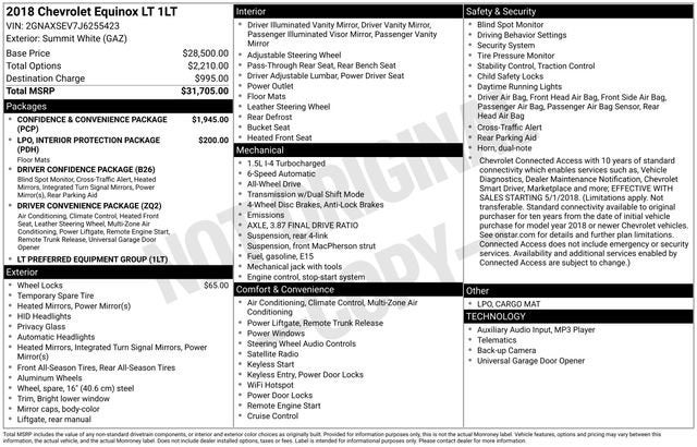2018 Chevrolet Equinox LT