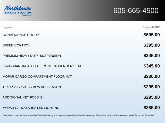 2023 RAM ProMaster Cargo Van 3500 159 W