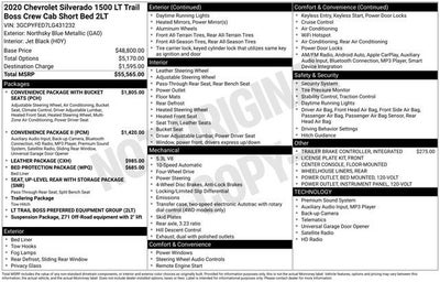 2020 Chevrolet Silverado 1500 LT Trail Boss