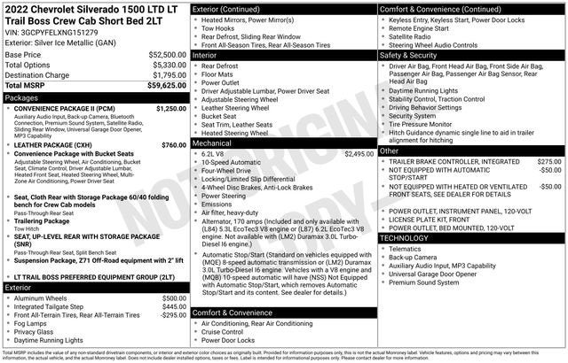 2022 Chevrolet Silverado 1500 LTD LT Trail Boss