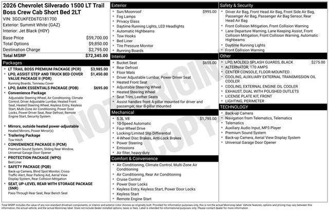 2026 Chevrolet Silverado 1500 LT Trail Boss