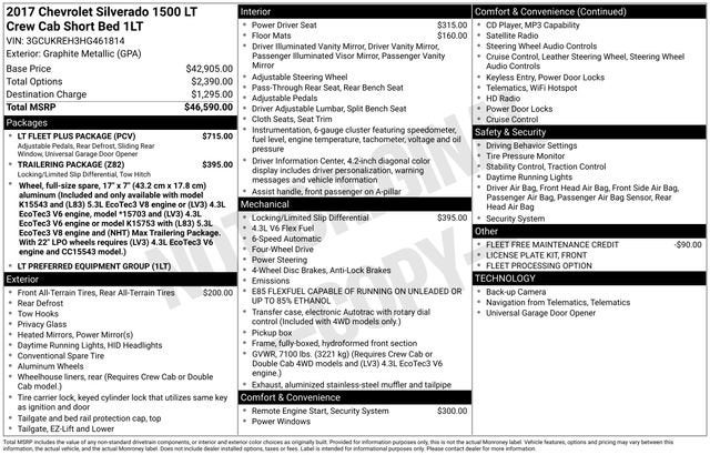 2017 Chevrolet Silverado 1500 LT
