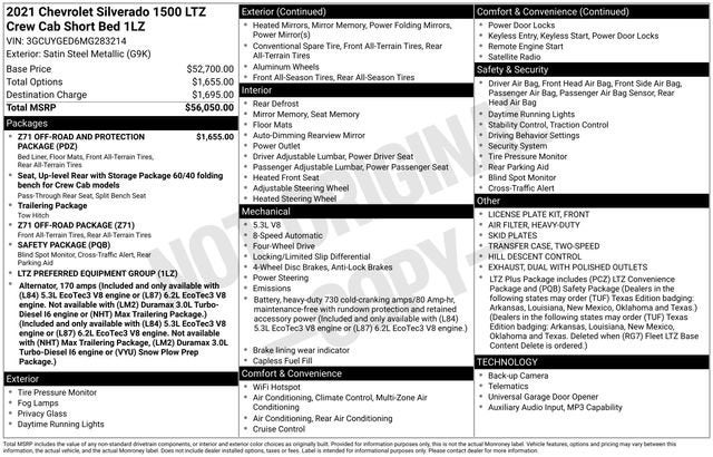 2021 Chevrolet Silverado 1500 LTZ