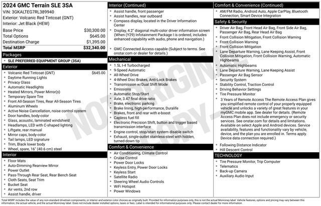 2024 GMC Terrain SLE