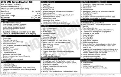 2026 GMC Terrain Elevation