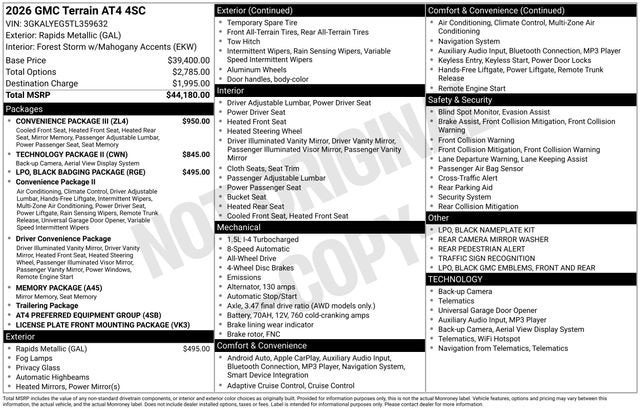 2026 GMC Terrain AT4