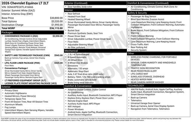 2026 Chevrolet Equinox LT