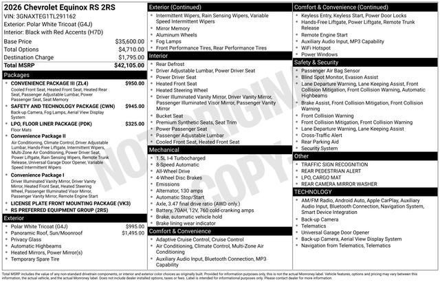 2026 Chevrolet Equinox RS