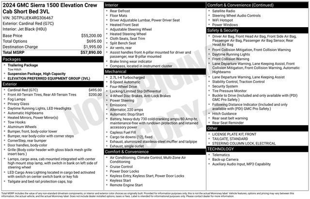 2024 GMC Sierra 1500 Elevation
