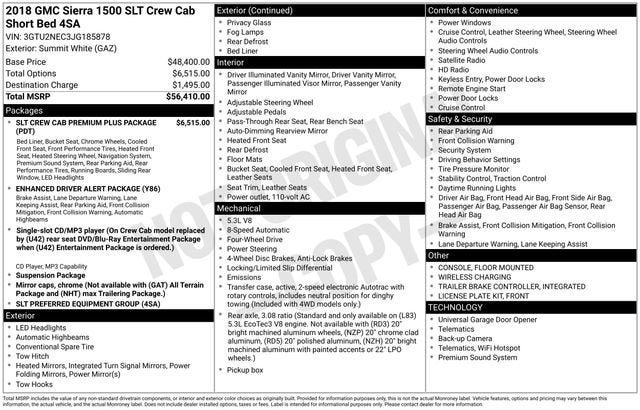 2018 GMC Sierra 1500 SLT