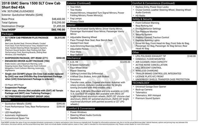 2018 GMC Sierra 1500 SLT