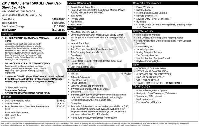 2017 GMC Sierra 1500 SLT