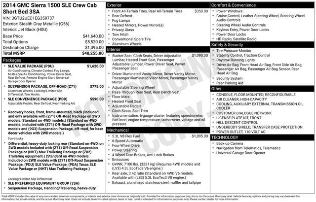2014 GMC Sierra 1500 SLE