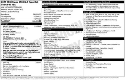 2026 GMC Sierra 1500 SLE