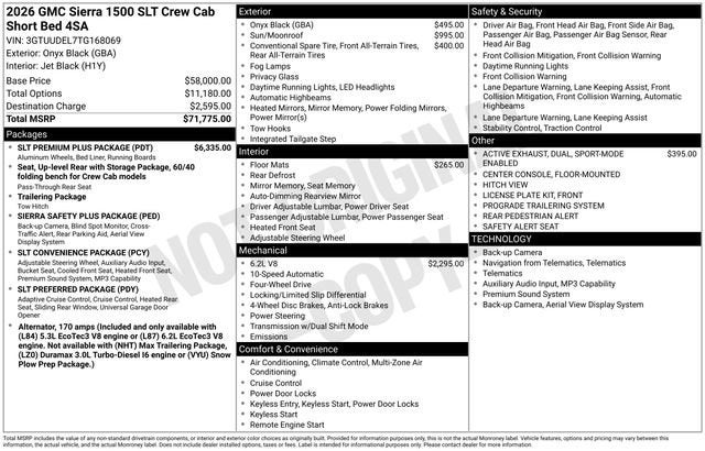 2026 GMC Sierra 1500 SLT