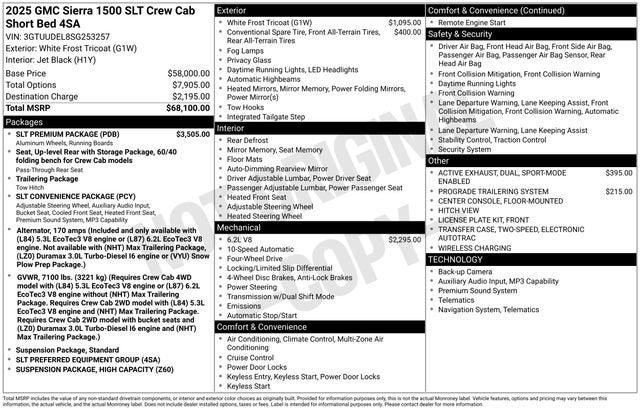 2025 GMC Sierra 1500 SLT